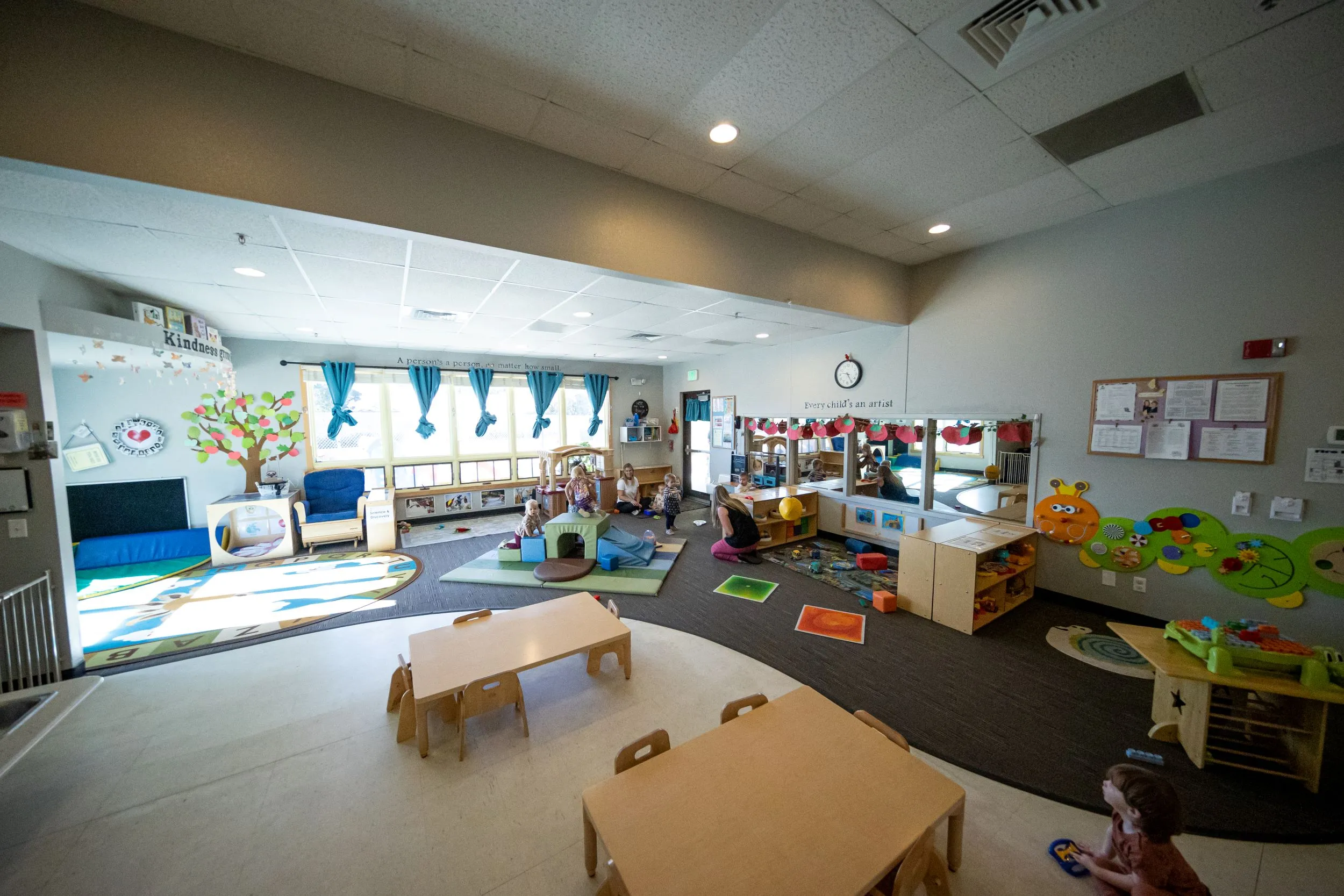 A view of the toddler room at FDC