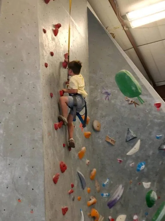 FDC Student climbing